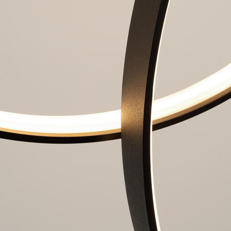 Lampa wisząca RIO 5 55/55/78/110/110 czarna LED 3000K (TH.496) - Thoro Lighting