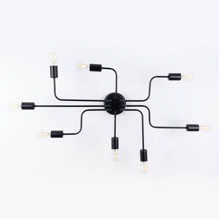 Żyrandol VECTOR 8 czarny (SL.1448) - Sollux Lighting