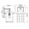 Kinkiet zewnętrzny Freeport (HK-FREEPORT2-M-TWH) - Elstead Lighting