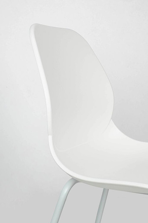 Krzesło ARIA białe - polipropylen, metal (KH010100936) - King Home