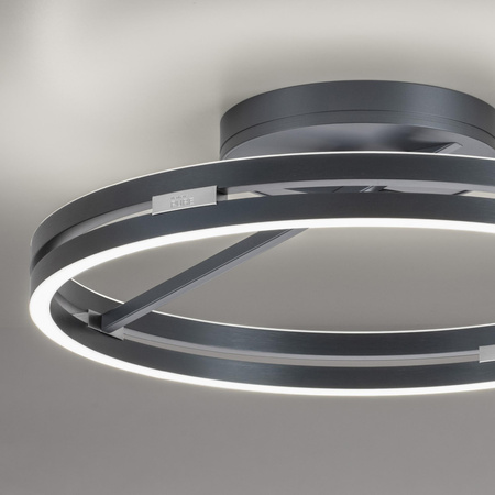 PURE LOOP LAMPA SUFITOWA SZARY (6552-15) - Paul Neuhaus