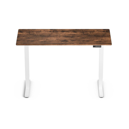 Regulowane biurko gamingowe Control Lite 140 Biały/Rustykalny (LV1717) - LVN SYSTEM