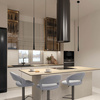 LED PENDANT LIGHT 7W ALUMINUM  3000K BLACK (20142 Zambelis) - Zambelis