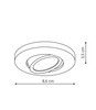 Oprawa wpuszczana Lagos ruchoma (LP-440/1RS WH movable) - Light Prestige