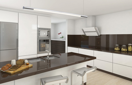 MAXLIGHT P0355D LAMPA WISZĄCA ORGANIC HORIZON 100CM CHROM ŚCIEMNIALNA