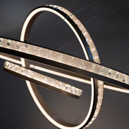 Kryształowa lampa wisząca CAMELIA 40+60+80 3-STEP DIMM GO (AZ6769) Azzardo