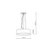 Hudson lampa wisząca czarna/złota (LP-043/1P BK/GD) - Light Prestige