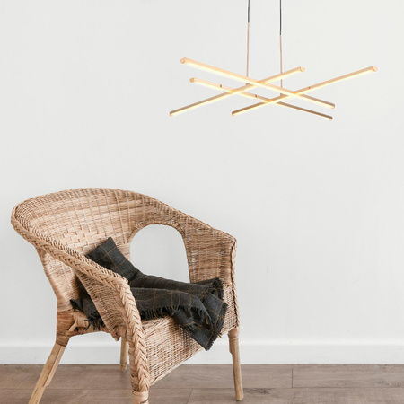 Lampa wisząca CRISS CROSS LED złota 78 cm (ST-MD240406-4 gold) - Step into Design