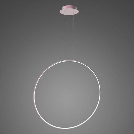 Lampa wisząca Ledowe okręgi No.1 X Φ100 cm in 3k różowe złoto ściemnialna Altavola Design (LA073/X_100_in_3k_rose_gold_dimm) - ALTAVOLA DESIGN