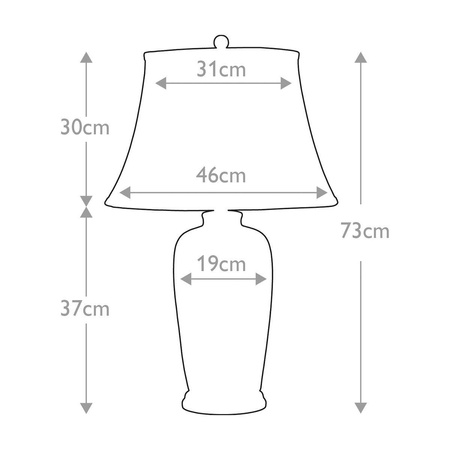 Lampa stołowa Blue Traditional (BLUE-TRAD-WP-TL) - Elstead Lighting
