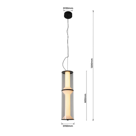 Lampa wisząca Aeris 2 transparentna LED CCT (LP-2137/2P TR) - Light Prestige