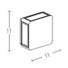 OUTDOOR WALL LIGHT LED 4,2W GRAPHITE (E197 Zambelis) - Zambelis