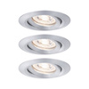 Zestaw Oprawa wbudowana NovaPico Plus Coin Easy ściemniana ruchoma 3x3W 2700K 230V Aluminium (PL92975) - PAULMANN
