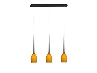 Lampa wisząca IZZA 3 matowy bursztyn (MD1288B-3MA - Azzardo) - żyrandol