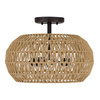 Półplafon Casablanca - 3 źródła światła - Palladiański brąz (QZ-CASABLANCA-3SF-PBZ) - Elstead Lighting