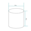 Lampa ogrodowa stolik TUBE LED RGBW 16 kolorów 40 cm (ES-SF051) - Step into Design