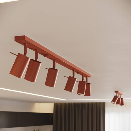 Plafon RING 3L ochra czerwona (SL.1508) - Sollux Lighting
