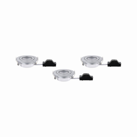 Zestaw opraw wbudowanych ruchome LED 3x6W 3000K 230V Chrom-mat/Tworzywo sztuczne (PL93389) - PAULMANN