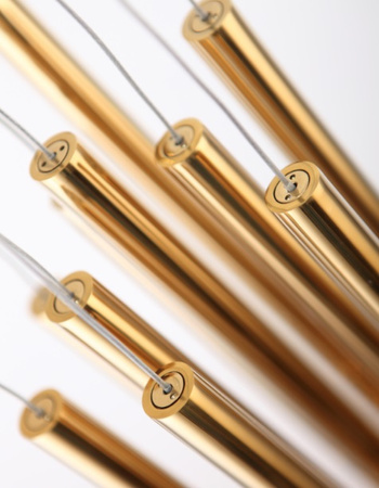 Lampa wisząca ORGANIC złoto szczotkowane (P0524D) - MAXLIGHT