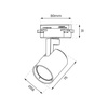 Oprawa Volf Track Czarny 1xGU10 (ML0672) - Milagro