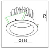 LED lampa NEW-130-10W White IP44 CRI80 3000K (03350W) - ZARlight