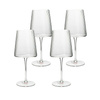KARE komplet 4 kieliszków do wina RIFFLE  760 ml (53269) - Kare Design