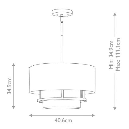 Lampa sufitowa Graham (HK-GRAHAM-M-LCB) - Elstead Lighting