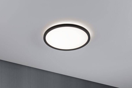 Plafoniera ATRIA SHINE LED Backlight 16W 1600lm okrągła 293mm 4000K 230V czarny matowy / tworzywo sztuczne (PL71012) - PAULMANN