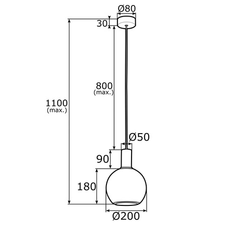 Lampa wisząca SAGUNTO (4357) - ARGON