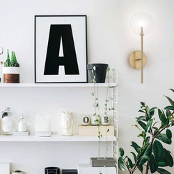 Lampa ścienna / Kinkiet EQUINOXE Mosiądz (EQUINOXE_AP1_OTTONE) - Ideal Lux