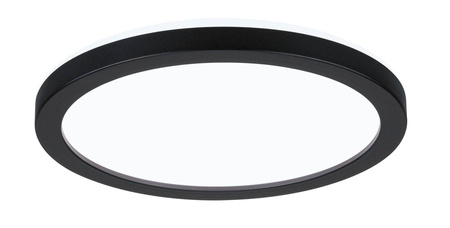 Plafoniera ATRIA SHINE LED Backlight 11.2W 850lm okrągła 190mm 4000K 230V czarny matowy / tworzywo sztuczne (PL71011) - PAULMANN