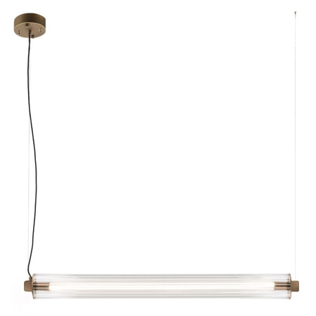 MEREZI 4 - lampa wisząca pozioma - mosiądz patyna mat - 3000K (5219) - ANTIGO