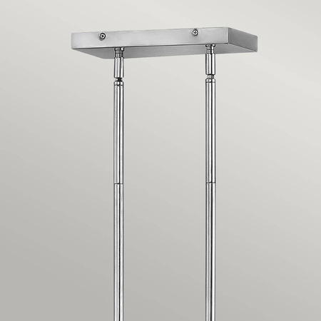 Podłużna lampa wisząca Ensemble - 6 źródeł światła - Polerowany nikiel (QN-ENSEMBLE6-PN) - Quintiesse