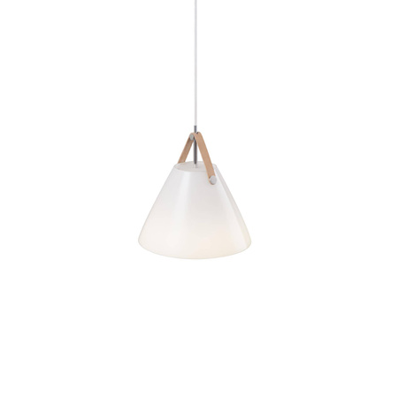 Szklana lampa wisząca STRAP Nordlux E27 40W Szkło Biały