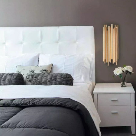 Lampa ścienna TUBO GOLD złota 50 cm (ST-1671 GOLD) - Step into Design