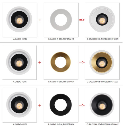 Oprawa halogenowa GALEXO biała (H0106) - MAXlight