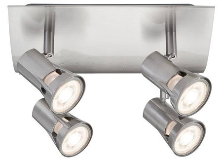 Spotlight Teja max. 4x10W GU10 Nikiel satynowany 230V Metal (PL66701) - PAULMANN