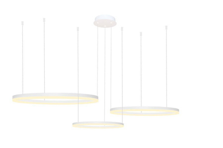 Żyrandol HALO PENDANT 100+80+60 CCT WH + REMOTE CONTROL (AZ4974) - Azzardo