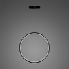 Lampa wisząca Ledowe Okręgi No.1 X 80cm 4k czarna Dali (LA073/X_80_in_4k_black_Dali) - ALTAVOLA DESIGN