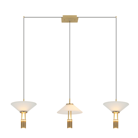 LINE LED LIGHT 28W 3000K ALUMINIUM GOLD (23203 Zambelis) - Zambelis