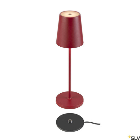 Przenośna lampa VINOLINA TWO 2200/2700/3000 K, TOUCH,  czerwona (1007694) - SLV