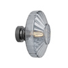 CEILINGWALL LIGHT E27 MAX 40W METAL-GLASS ANODISED DARK GREY (23011 Zambelis) - Zambelis