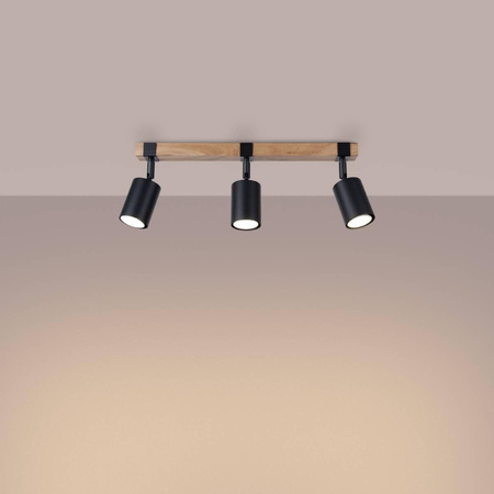 Plafon FAGER 3 czarny (SL.1345) - Sollux Lighting