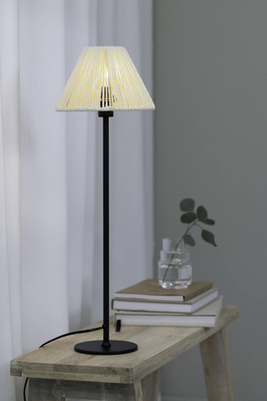 Lampa Stołowa CORDA 1L Black/Beige   (108445) - Markslojd