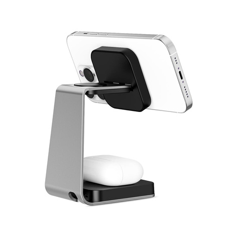 Ładowarka indukcyjna do iPhona, zegarka i słuchawek, z funkcją Magsafe Charging Stand 3w1 (LV0879) - LVN SYSTEM