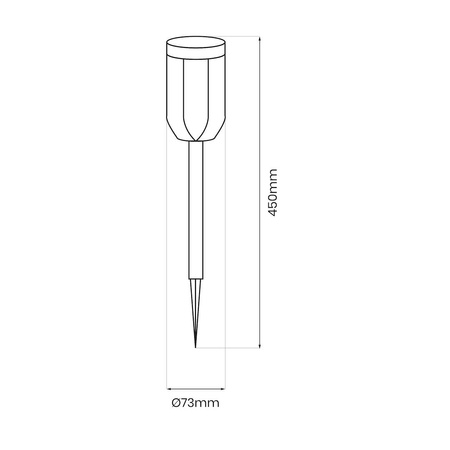 Słupek Solarny Phil 3000K IP44 (EKO1453) - Eko-Light