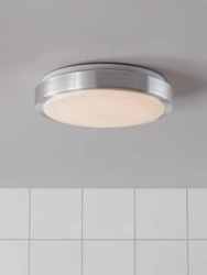 MOON Plafon 28cm Led Aluminium/Biały