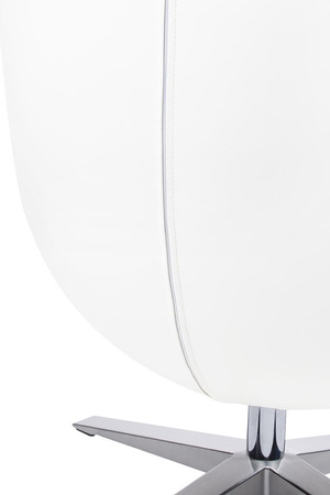Fotel EGG SZEROKI PU biały (KH1501100116) - King Home