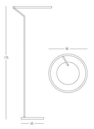 FOOR LAMP 30W 3000K METALACRYLIC (22038 Zambelis) - Zambelis