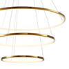 Lampa wisząca CIRCLE SLIM 40+60+80 LED złoty 40 cm + 60 cm + 80 cm (ST-10112P-3) - Step into Design